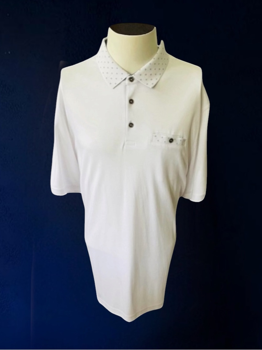 New! TED BAKER London Cotton White Polo Shirt Size Large